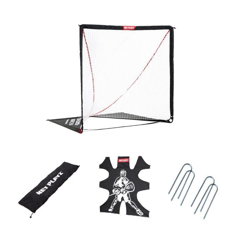 NET PLAYZ Easy Setup Fiberglass Lacrosse Goal 6 x 6